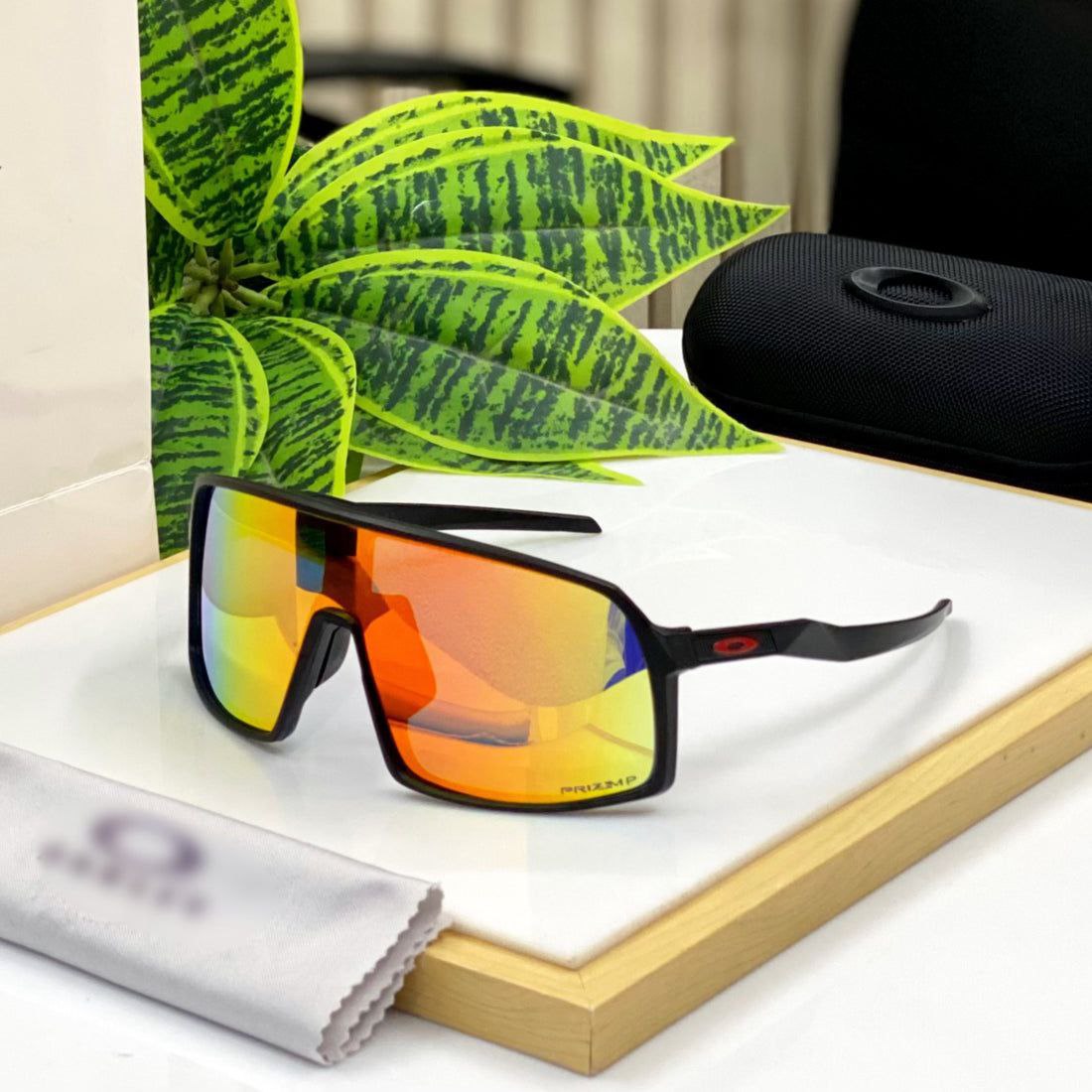 Premium White Frame Mirror Sports Sunglasses