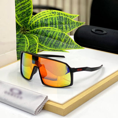 Premium White Frame Mirror Sports Sunglasses